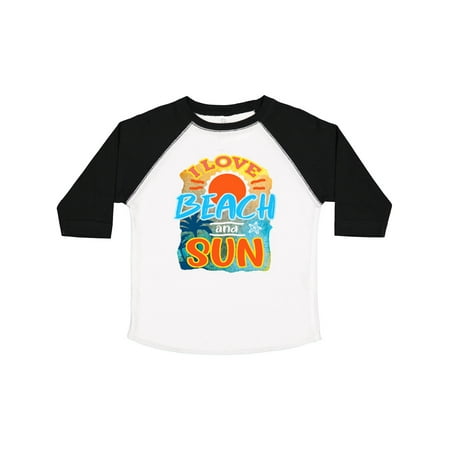 

Inktastic Summer I Love Beach and Sun Palm Tree Design Gift Toddler Boy or Toddler Girl T-Shirt