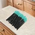thumbnail image 5 of Unique Bargains 50 Pcs Convenient Silicone Eyelash Brush for Bathroom Black Light Green Plastic Silicone, 5 of 5