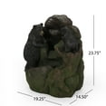 thumbnail image 3 of Christopher Knight Home Brookdale Outdoor Tier Bear Fountain 2 by, 3 of 5