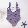 thumbnail image 6 of Yuanyu Kids Girls Swimsuits Bathing Suit Teen One Piece Printed Swimwear 3-12 Years, 6 of 8