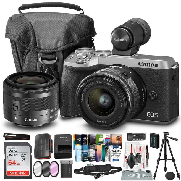 Canon EOS M6 Mark II Mirrorless Digital Camera with 15-45mm