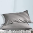 thumbnail image 5 of Funda de almohada grande de fibra, súper suave, cómoda, se arruga, se decolora, mancha, funda de almohada de cama cerrada con sobre, 5 of 5