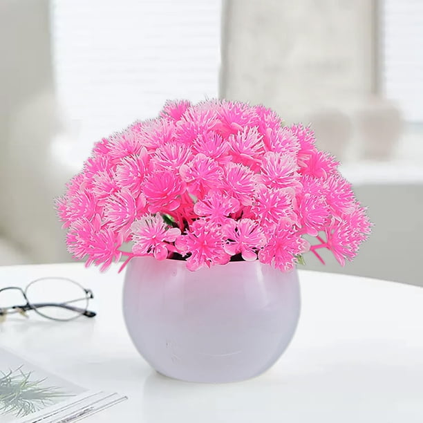 RKSTN artificial flowers for outdoors Sets Of Combinations Desktop Fake Flowers Potted Plants Christmas Decorations Home Decorations Green Bonsai Ball