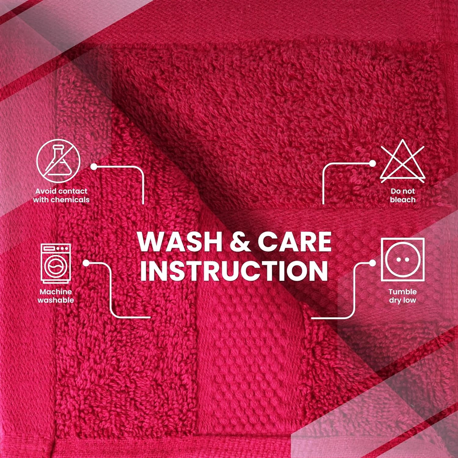 Burgundy Hand Towels for Bathroom - Set of 6 (16x28 inches) 600 GSM, 100% Cotton Ultra Soft, Quick Drying, Hotel Quality Hand Towel Set (Burgundy)