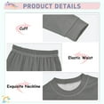 thumbnail image 4 of joogoo Gray 2 Piece Long Sleeve Tee and Pants Cotton Pajama Set 18M, 4 of 7