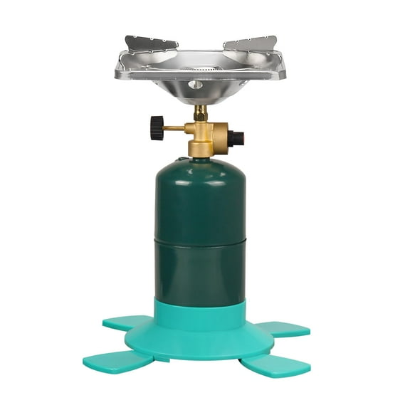 DOMINOX 10,000 BTU Propane Camping Stove, Portable Adjustable Flame Camping Stove with Gas Cylinder Base, Portable Backpacking Stove for Camping, Outdoor, Travel, Hiking