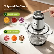LINKChef Electric Food Chopper, 10 Cup Meat Grinder Food Processor Glass Meat for Vegetable Meat Fruit