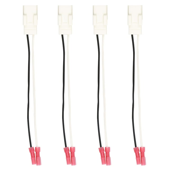 Arnés de cables con adaptador de altavoz de coche para Dodge Chrysler, paquete de 4