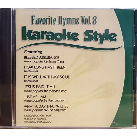 Favorite Hymns Volume 8 Daywind Christian Karaoke Style NEW CD G 6 Songs