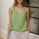 thumbnail image 2 of Camiseta sin mangas informal con lazo para mujer, elegante, moderna y transpirable., 2 of 4