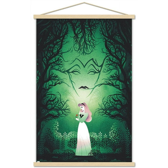 Disney Princess - Sleeping Beauty - Good vs Evil Wall Poster with Wooden Magnetic Frame, 22.375" x 34"