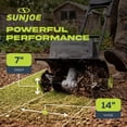 thumbnail image 5 of Open Box Sun Joe 48V Cordless Garden Tiller and Soil Cultivator, Battery Powered Tool, 14"W x 7"D, 5 of 7