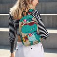 thumbnail image 6 of Yiaed Cool Dino Playing Skateboard Print Backpack, Premium Laptop Backpack, Travel Backpack for Women, Lightweight Backpacks, Comfortable Back Pack-Small, 6 of 7