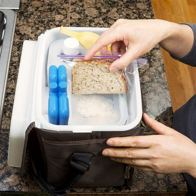 Masteelf 6pcs Reusable Ice Packs Freezer Packs Cooler Blocks for