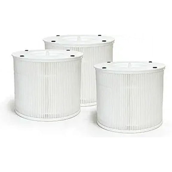 Nispira 12020 2-In-1 True HEPA Filter Replacement Compatible with Clorox Air Purifier Model 11020 & 11021 | Removes Particle Size Down to 0.3 micron | 3 Pack