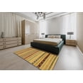 thumbnail image 4 of Ahgly Company Tapis Rond Abstrait Orange pour Intérieur, 7 Pieds Rond, 4 of 6