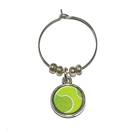 - Tennis Ball Sporting Goods Sportsball Wine Glass Charm