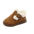 thumbnail image 5 of Babcutegg Boots for Kid Girls Fleece Lined Knee High Round Head Keep Warm Casual Fashion Girls Fall and Winter Shoes Khaki Size 1, 5 of 9