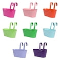thumbnail image 4 of Transemion Iron Colorful And Practical Balcony Planters Railing Hanging For Stylish Garden Different Rainbow Purple 1Set, 4 of 6