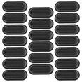 thumbnail image 4 of 20 piezas de patas laterales para equipaje, soportes de maleta, reemplazo de patas, clavos antideslizantes, tacos para maletas de viaje, patas de soporte, proyecto de bricolaje, color negro, 4 of 8
