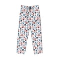 thumbnail image 2 of Vsdgher Nautical And Pirate Owls Print Mens Pajama Pants Sleep & Lounge Pants, PJ Bottoms With elastic waistb and Pockets, 2 of 5