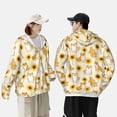 thumbnail image 6 of Fotbe Shiba Inu Dog and Sunflower Men's Women's UPF 50+ Sun Protection Jacket Hooded Cooling Shirt with Pockets Hiking Outdoor Performance-XX-Large, 6 of 9