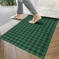 thumbnail image 4 of Green Black Checkerboard Checkered Pattern Door Rugs,Washable Non Slip Door Mats Indoor,Decorative Door Mats,Entry Mat Indoor for Entrance,Bedroom,Kitchen,Bathroom,17"x30", 4 of 6