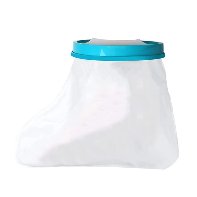 Ruiboury Enfant Imperméable à l'Eau Couvre Pied Dressing Jambe Bandage Sac de Plâtre Extensible Réutilisable Douche Protecteur Scellé