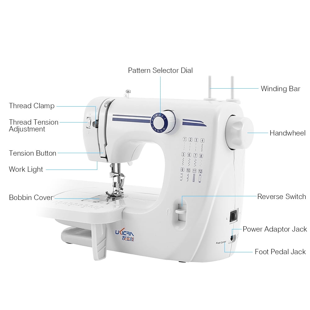 Sewing Machine MultiFunction Sewing Machine DualNeedle with Extend