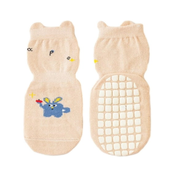 Kmdttou Floor Socks Children's Toddler Socks Cotton Breathable Non-slip Bottom Children's Socks Trampoline Socks