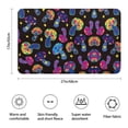 thumbnail image 3 of Colorful Psychedelic Mushroom Black Pattern Bathroom Rugs Mat,Non Slip Microfiber Bathroom Rug,Rubber Backing,Soft Bathroom Mats for Bathroom Floor,Tub and Shower,17x27in(43x68cm), 3 of 5