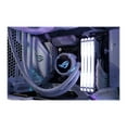 thumbnail image 3 of ASUS ROG Strix LC 360 RGB White Edition All-in-one Liquid CPU Cooler with Aura Sync RGB, and Triple ROG 120mm addressable RGB Radiator Fans, 3 of 7