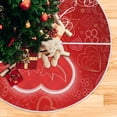 thumbnail image 5 of FMSHPON Valentine's Day Romance Love Heart Pigeon Xmas Christmas Tree Skirt Stand Mat for Holiday Party Decoration Indoor Outdoor 48 inches, 5 of 6