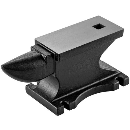 

VEVOR Single Horn Anvil 100 lbs(45kg)Cast Iron Anvil with 10.4 x 5 in Countertop and Stable Base High Hardness Rugged Round Horn Anvil Blacksmith for Bending Shaping Twisting
