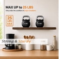 thumbnail image 5 of Induslyfe Large Black Floating Wall Shelves, Wood Wall Mounted Shelf, Set, 22.5 x 6.7 in, Set of 3, shelf over toilet farmhouse decor, 5 of 6