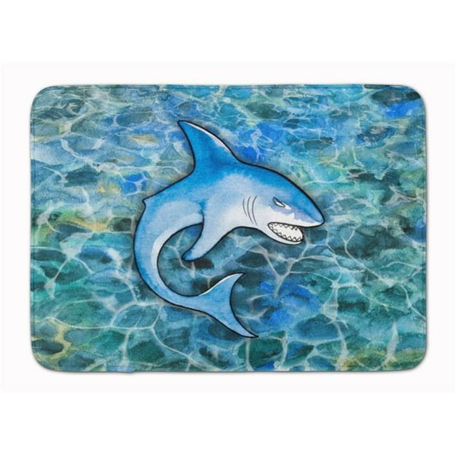 Carolines Treasures BB5352RUG Shark Machine Washable Memory Foam Mat