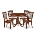 thumbnail image 2 of East West Furniture Dining Room Set Mahogany, HLDA5-MAH-W, 2 of 6