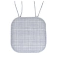 thumbnail image 2 of Sweet Home Collection 16" x 16" Gray Aria Memory Foam Chair Seating Cushion, 2 of 4