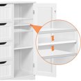 thumbnail image 5 of Vebreda 4 Drawer Bathroom Cabinet Storage Cupboard 3 Shelves Free Standing White, 5 of 6