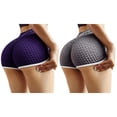 thumbnail image 1 of Gibobby Short Deportivo Pantalones cortos de color a la moda para mujer, mallas sólidas, pantalones de 2 piezas de cintura alta elásticos para Yoga(Azul, XL), 1 of 2