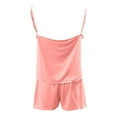 thumbnail image 5 of Uqiangy Women's Short Pyjamas Set Summer Sleeveless Shorts Set Tank Top and Shorts Cami Top Bottoms Cotton Pjs Set Casual Sleepwear Outfits Camisole Nightwear Babydoll Loungwear Pink S, 5 of 5