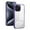 Darkpurple, variant on JTCASES for iPhone 14 Pro Max Case, Crystal-clear Transparent Backplane Anti-slip Plating Frame Military Grade Drop Resistant Shockproof for iPhone 14 Pro Max(6.7" 2022), Black