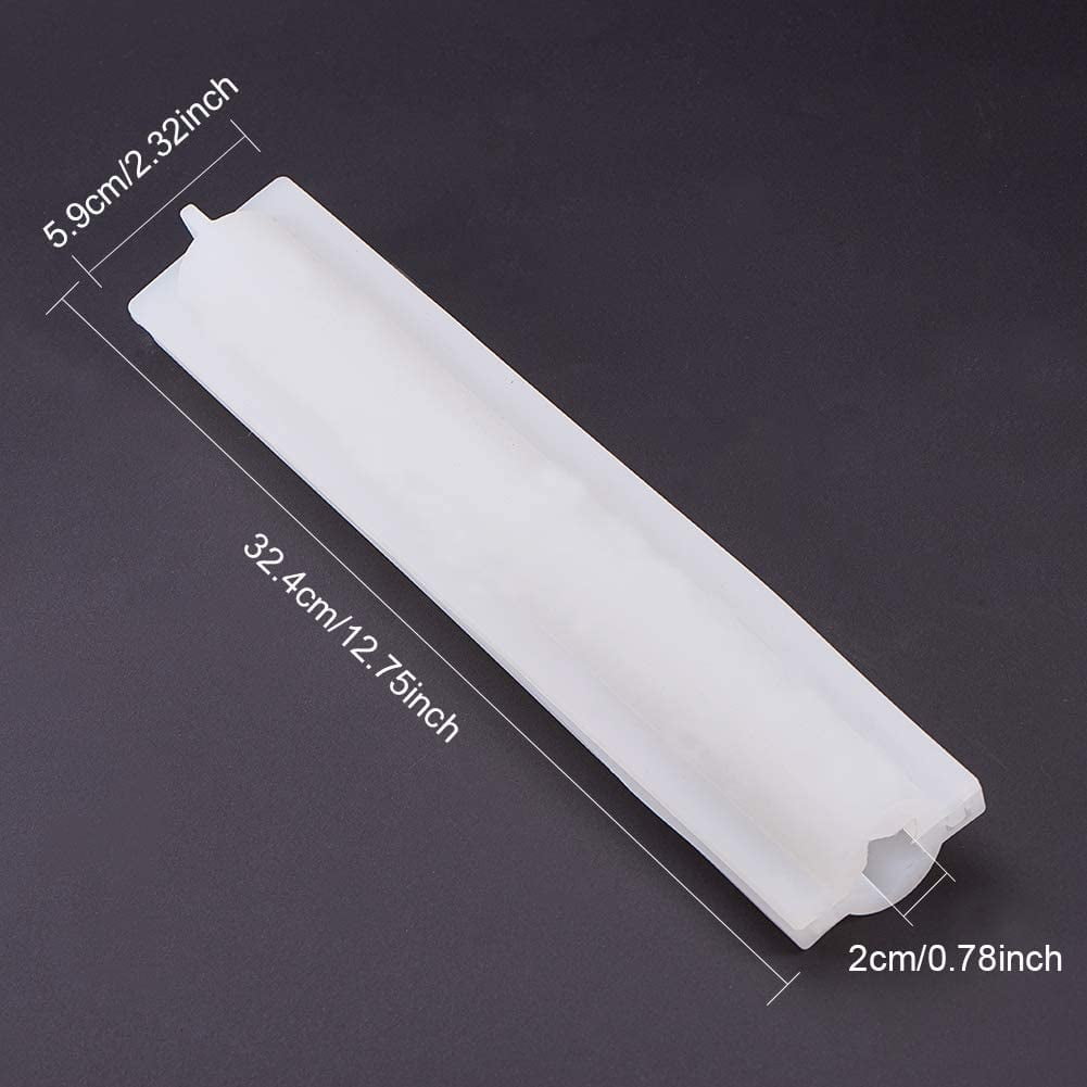 PH Star Silicone Molds Column Tube Embed Soap Handmade Soap Mold Candle Mousse Cake Making Supplies Tools for Christmas 4th of July Soap Making White