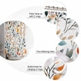 thumbnail image 5 of 60x72 Inch Shower Curtains for Bathroom Green Orange Leaves Fabric Bath Curtain Decor Spring Garden Botanical Waterproof Restroom Curtains Shower Set Accessories with 12 Hooks 60 Inch, 5 of 6