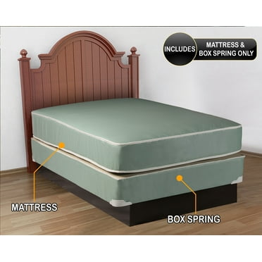 Plasticized Institutional Full Size Mattress & Box Spring Set