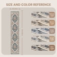 thumbnail image 5 of Roxstand 2'x10' Washable Runner Rug for Hallway Entrance Bedroom Entryway, Vintage Oriental Non Slip Stain Resistant Kitchen Rugs, Blue, 5 of 10