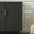 thumbnail image 3 of VEANERWOOD 47"Farmhouse Sideboard Storage Cabinets with 2 Doors & 3 Drawers, TV Stand Coffee Bar Cabinet for Living Room, Kitchen, Entryway, 3 of 10