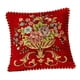 thumbnail image 4 of Funda de Almohada Macarena Cuadrada 48x48cm Estampado Floral Rojo, 4 of 8