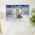 thumbnail image 2 of Hello Winter Australian Cattle Dog Welcome Snowy Night Watercolor Vintage Horizontal Matte Canvas Poster Heeler Lover Gifts Wall Art Home Decor - 01011, 2 of 5