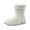 White, variant on HAOTAGS Womens Rain Boots, Rainy Day Wear Waterproof Casual Boots Gray 5.5